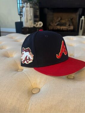 Atlanta  Braves  ⚾️ Navy and Red Snapback with Contrast Undervisor